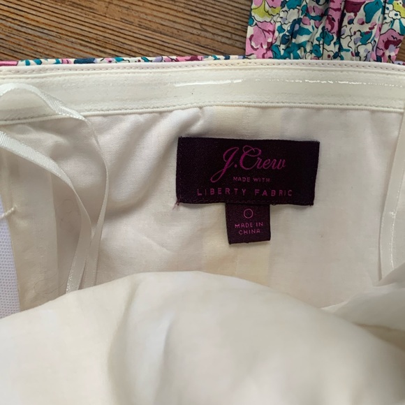J.CREW One-Shoulder Dress Liberty Claire-Aude Floral Sz 0 Island Multi - Picture 5 of 11